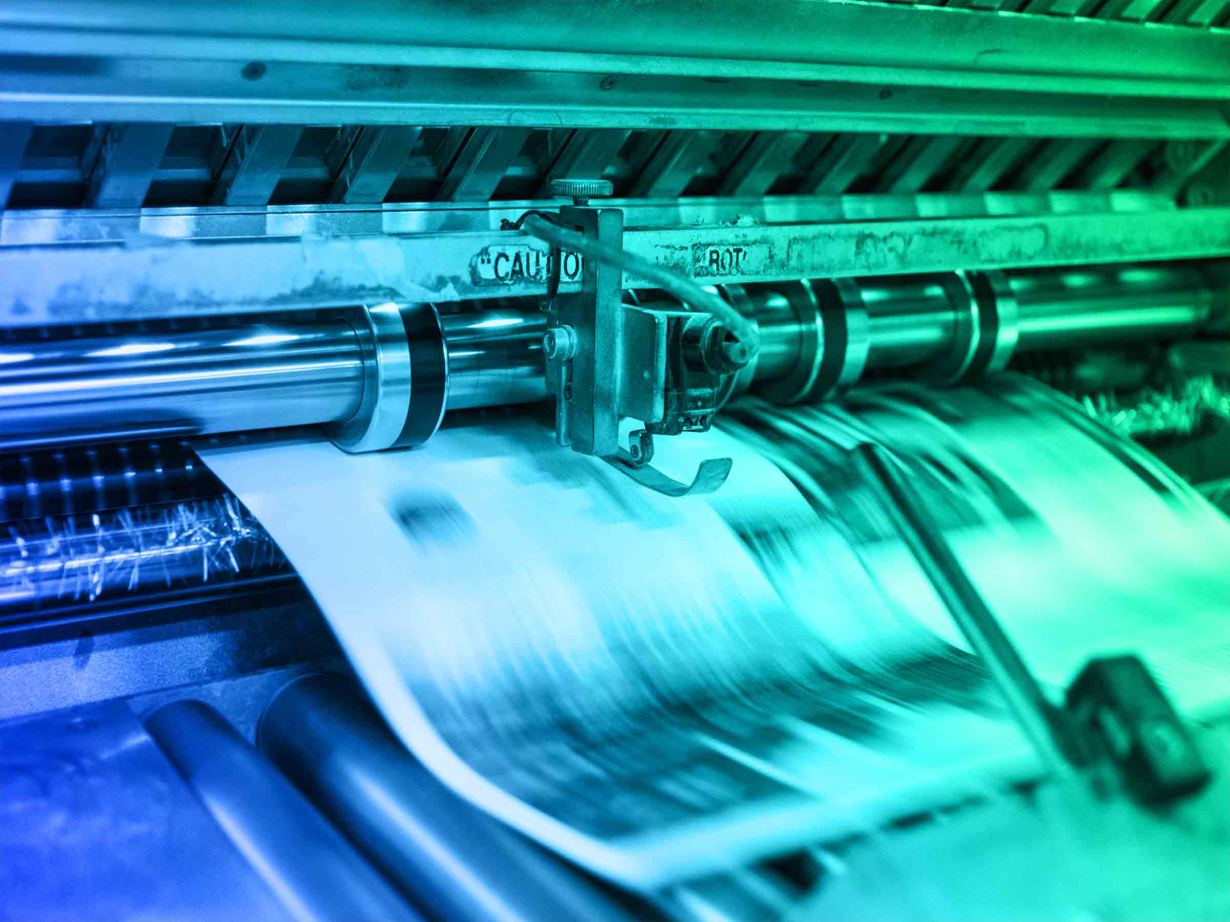 commercial printing press